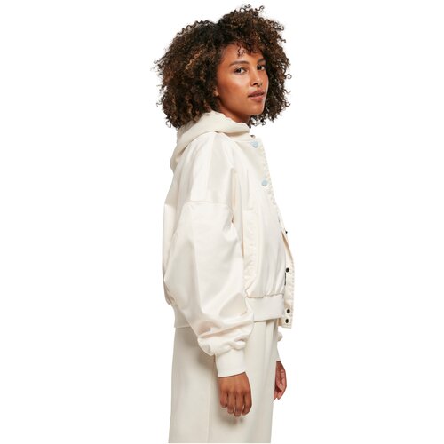 Ladies Starter Satin College Jacket palewhite XS