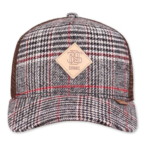 Djinns HFT Cap Check Tweed coffee