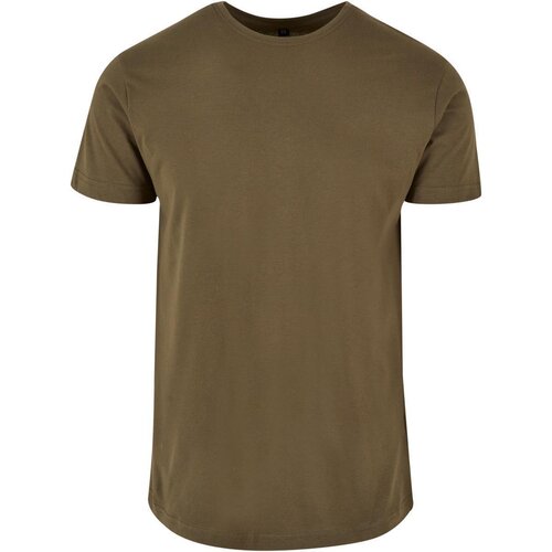 Build your Brand Shaped Long Tee olive 5XL